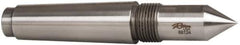 Riten - 1" Head Diam, Steel Long Point Solid Dead Center - 4MT Morse Taper, 1" Point Diam, 2-1/4" Point Length - Eagle Tool & Supply