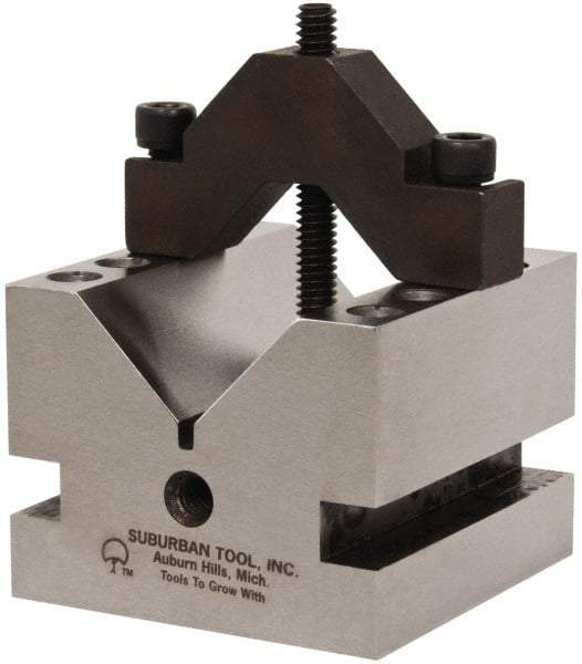 Suburban Tool - 1-5/8" Max Capacity, 90° Angle, Hardened Steel V-Block - 2-1/2" Long x 2-1/2" Wide x 2" High, Sold as Individual - Eagle Tool & Supply