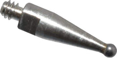 Mitutoyo - 1mm Ball Diam, Steel, Ball Test Indicator Contact Point - 8.5mm Contact Point Length, Use with Mitutoyo 513 Series Dial Test Indicators - Eagle Tool & Supply