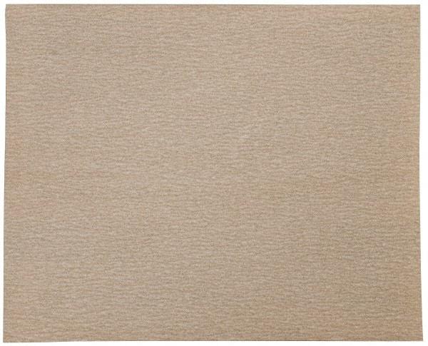 Norton - 220 Grit, Aluminum Oxide Sanding Sheet - 11" Long x 9" Wide, Very Fine Grade, A Weighted Paper Backing - Eagle Tool & Supply