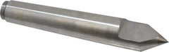 Riten - 1-1/4" Head Diam, Carbide-Tipped Steel Standard Point Half Dead Center - Jarno 10 Taper, 1-1/4" Point Diam, 7-1/2" OAL - Eagle Tool & Supply