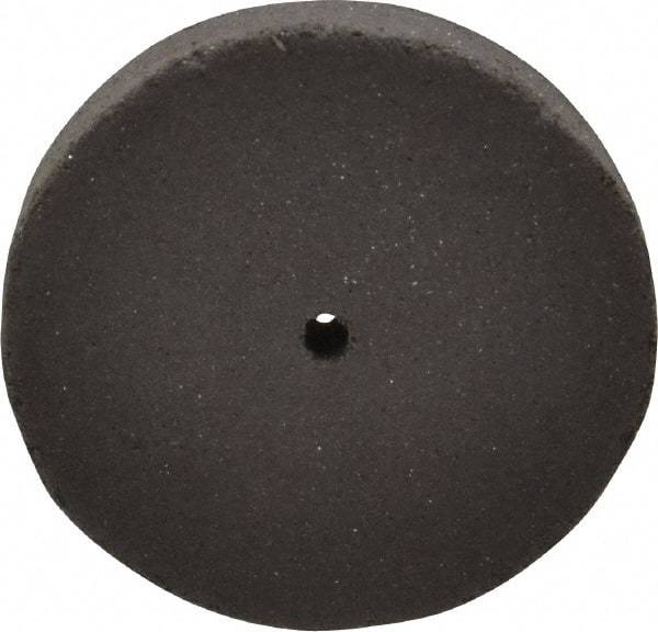 Cratex - 1" Diam x 1/16" Hole x 1/8" Thick, Surface Grinding Wheel - Silicon Carbide, Medium Grade, 25,000 Max RPM, Rubber Bond, No Recess - Eagle Tool & Supply