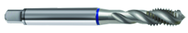 M8x1.25 6H 3-Flute PM Cobalt Blue Ring Semi-Bottoming 40 degree Spiral Flute Tap-Bright - Eagle Tool & Supply