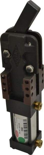 De-Sta-Co - 3,000 Lb Inner Hold Capacity, Vert Mount, Air Power Hold-Down Toggle Clamp - 3/8 NPT Port, 180° Bar Opening - Eagle Tool & Supply