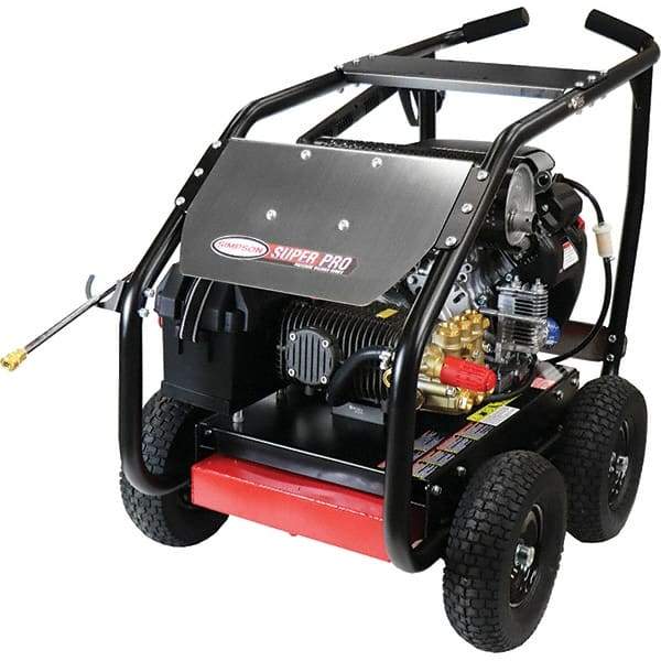 Simpson - Gas, 22.1 hp, 5,000 psi, 5 GPM, Cold Water Pressure Washer - Comet Triplex, 50' x 3/8" Hose - Eagle Tool & Supply