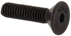 Value Collection - #4-48 UNF Hex Socket Drive, Flat Screw - Alloy Steel, Black Oxide Finish, Fully Threaded, 1/2" OAL - Eagle Tool & Supply