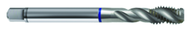 M12x1.75 6H 3-Flute PM Cobalt Blue Ring Semi-Bottoming 40 degree Spiral Flute Tap-Bright - Eagle Tool & Supply