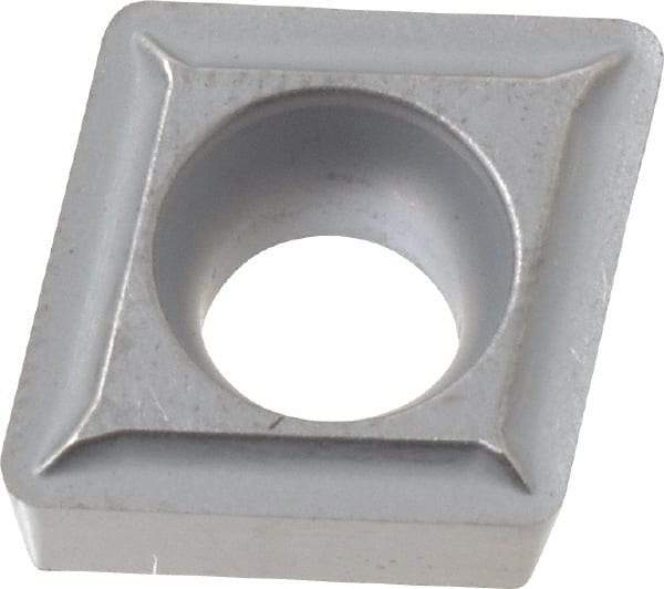 Kennametal - CCGT32.52 LF Grade K313 Carbide Turning Insert - Uncoated, 80° Diamond, 3/8" Inscr Circle, 5/32" Thick, 1/32" Corner Radius - Eagle Tool & Supply