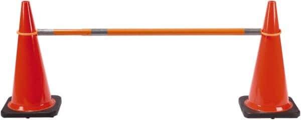 PRO-SAFE - 2" High Polypropylene Cone Bar - 3 Lb, Orange - Eagle Tool & Supply