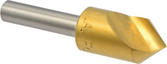 M.A. Ford - 1/2" Head Diam, 1/4" Shank Diam, 1 Flute 82° High Speed Steel Countersink - Eagle Tool & Supply