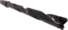 Allied Machine and Engineering - Series 1, 18mm Max Diam, 3MT Taper Shank, Helical Flute Spade Drill - 6-1/2" Max Depth, 9-11/32" Body Length, 13-7/32" OAL, Extended Length, Through Coolant - Eagle Tool & Supply