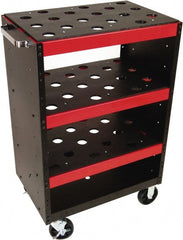 Huot - 90 Tool Capacity, CAPTO C8 Taper Tri-Scoot CNC Tool Cart - Eagle Tool & Supply