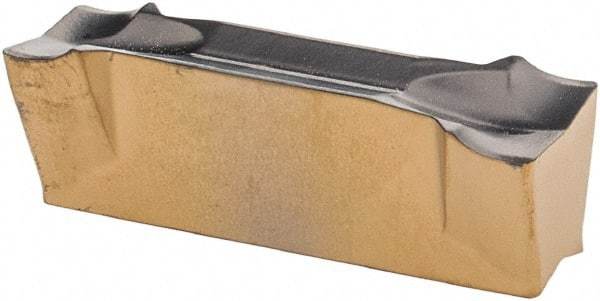 Iscar - DGN5003 J IC830 Grade, 0.197" Cutting Width, Carbide Cutoff Insert - 0° Neutral Lead Angle, 0.012" Cnr Rad, TiAlN Coated, Double End - Eagle Tool & Supply