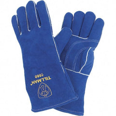 TILLMAN - Welder's & Heat Protective Gloves - 14" BLUE 1/PR COWHIDE WELDING GLOVES - Eagle Tool & Supply