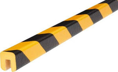 PRO-SAFE - Polyurethane Foam Type G Wall/Surface Protector - Yellow/Black, 1" High Side - Eagle Tool & Supply