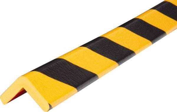 PRO-SAFE - Polyurethane Foam Type E Corner Guard - Yellow/Black, 1" High Side - Eagle Tool & Supply