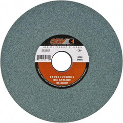 Camel Grinding Wheels - 8" Diam x 1-1/4" Hole x 1/4" Thick, I Hardness, 80 Grit Surface Grinding Wheel - Silicon Carbide, Type 1, Fine Grade, Vitrified Bond, No Recess - Eagle Tool & Supply