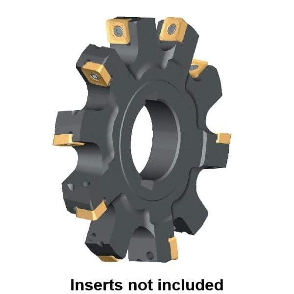 Kennametal - Arbor Hole Connection, 0.7807" Cutting Width, 2.5669" Depth of Cut, 200mm Cutter Diam, 1.9685" Hole Diam, 18 Tooth Indexable Slotting Cutter - KSSS Toolholder, SD.T 1204.. Insert, Neutral Cutting Direction - Eagle Tool & Supply