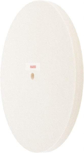 Value Collection - 10" Diam x 1/2" Thick Unmounted Buffing Wheel - 1 Ply, Polishing Wheel, 1/2" Arbor Hole, Hard Density - Eagle Tool & Supply