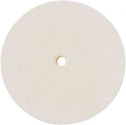 Value Collection - 8" Diam x 1/2" Thick Unmounted Buffing Wheel - 1 Ply, Polishing Wheel, 1/2" Arbor Hole, Hard Density - Eagle Tool & Supply