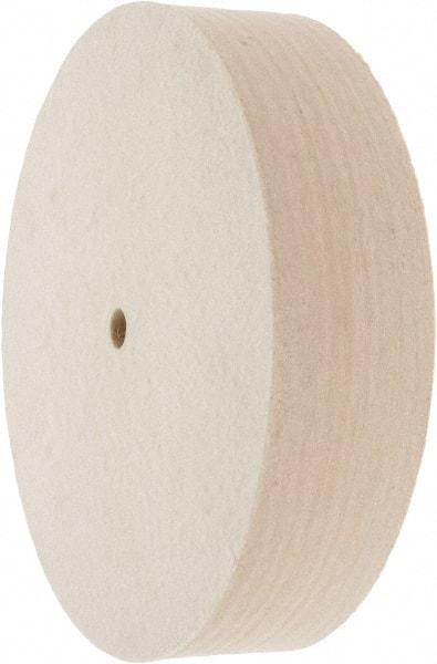 Value Collection - 8" Diam x 2" Thick Unmounted Buffing Wheel - 1 Ply, Polishing Wheel, 1/2" Arbor Hole, Medium Density - Eagle Tool & Supply