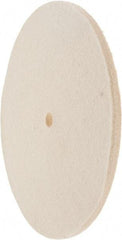 Value Collection - 8" Diam x 1/4" Thick Unmounted Buffing Wheel - 1 Ply, Polishing Wheel, 1/2" Arbor Hole, Hard Density - Eagle Tool & Supply