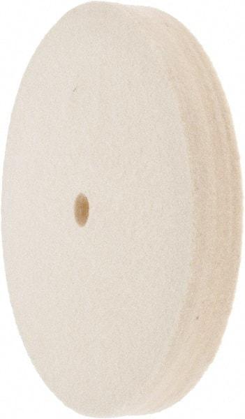 Value Collection - 6" Diam x 3/4" Thick Unmounted Buffing Wheel - 1 Ply, Polishing Wheel, 1/2" Arbor Hole, Medium Density - Eagle Tool & Supply