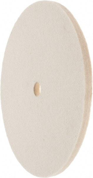 Value Collection - 6" Diam x 1/4" Thick Unmounted Buffing Wheel - 1 Ply, Polishing Wheel, 1/2" Arbor Hole, Medium Density - Eagle Tool & Supply