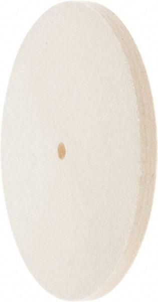 Value Collection - 8" Diam x 1/2" Thick Unmounted Buffing Wheel - 1 Ply, Polishing Wheel, 1/2" Arbor Hole, Medium Density - Eagle Tool & Supply