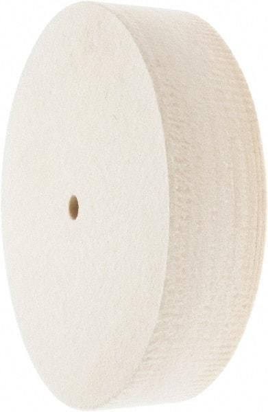Value Collection - 8" Diam x 2" Thick Unmounted Buffing Wheel - 1 Ply, Polishing Wheel, 1/2" Arbor Hole, Soft Density - Eagle Tool & Supply