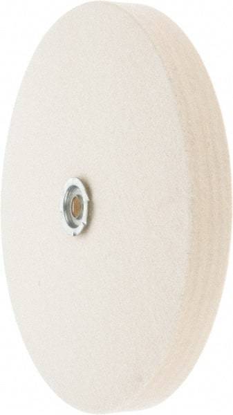 Value Collection - 10" Diam x 1" Thick Unmounted Buffing Wheel - 1 Ply, Polishing Wheel, 1" Arbor Hole, Medium Density - Eagle Tool & Supply