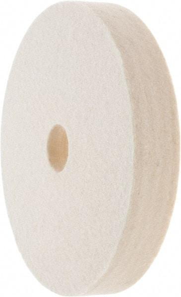 Value Collection - 6" Diam x 1" Thick Unmounted Buffing Wheel - 1 Ply, Polishing Wheel, 1" Arbor Hole, Soft Density - Eagle Tool & Supply