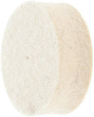 Made in USA - 1-1/2" Diam x 1/2" Thick Unmounted Buffing Wheel - 1 Ply, Polishing Wheel, 1/2" Arbor Hole, Soft Density - Eagle Tool & Supply