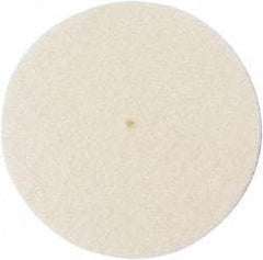 Made in USA - 2" Diam x 1/2" Thick Unmounted Buffing Wheel - 1 Ply, Polishing Wheel, 1/2" Arbor Hole, Soft Density - Eagle Tool & Supply