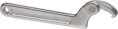 Paramount - 3/4" to 2" Capacity, Adjustable Pin Spanner Wrench - 6-3/8" OAL, 1/8" Hook Pin Height - Eagle Tool & Supply