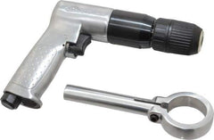 Ingersoll-Rand - 1/2" Reversible Keyless Chuck - Pistol Grip Handle, 500 RPM, 4 CFM, 0.5 hp, 90 psi - Eagle Tool & Supply