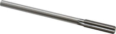 Made in USA - 0.521" High Speed Steel 6 Flute Chucking Reamer - Straight Flute, 0.4355" Straight Shank, 2" Flute Length, 8" OAL - Eagle Tool & Supply