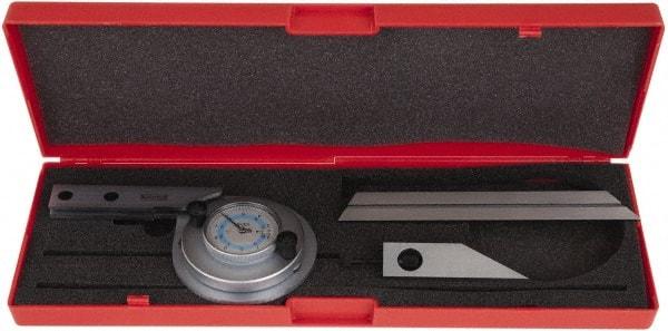SPI - 6 Inch Long Blade, 360° Max Measurement, Bevel Protractor - Accuracy up to 5 Min, 1° Dial Graduation - Eagle Tool & Supply