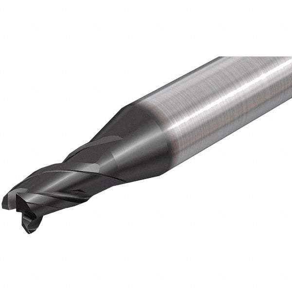 Iscar - 11.7mm, 3 Flute, Single End, Solid Carbide, 0.3mm Corner Radius End Mill - 83mm OAL, 38° Helix, Right Hand Flute, 12mm LOC, Right Hand Cut - Eagle Tool & Supply