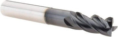 Iscar - 12mm, 4 Flute, Single End, Solid Carbide, 0.6mm Corner Radius End Mill - 95mm OAL, Right Hand Flute, 24mm LOC, Right Hand Cut, 50mm Extended Reach - Eagle Tool & Supply
