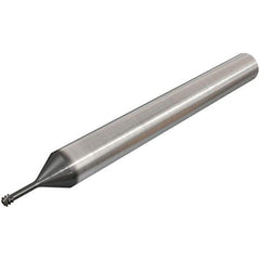 Iscar - M8x1.25 ISO, 0.2343" Cutting Diam, 3 Flute, Solid Carbide Helical Flute Thread Mill - Internal Thread, 24mm LOC, 58mm OAL, 6mm Shank Diam - Eagle Tool & Supply
