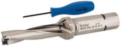 Iscar - 3" Max Drill Depth, 4xD, 3/4" Diam, Indexable Insert Drill - 2 Inserts, 1" Shank Diam, Straight Shank - Eagle Tool & Supply