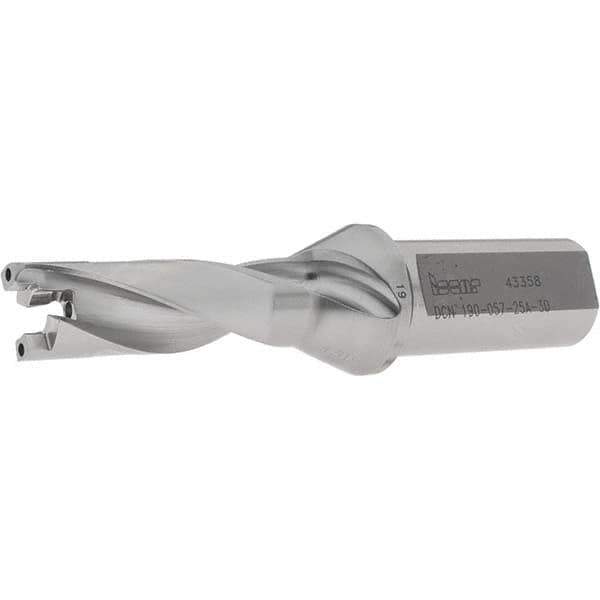 Iscar - 19mm to 19.9mm Diam, 3xD, 57mm Max Depth, 25mm Shank Diam, 143mm OAL, Replaceable-Tip Drill - FCP, ICK, ICK-2M, ICM, ICN, ICP, iCP-2M Insert, 19 Seat Size, 91104562 Toolholder, Series SumoCham - Eagle Tool & Supply
