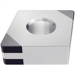 Iscar - CNGA433 M4 Grade IB10HC PCBN Turning Insert - TiN Finish, 80° Diamond, 1/2" Inscr Circle, 3/16" Thick, 3/64" Corner Radius - Eagle Tool & Supply