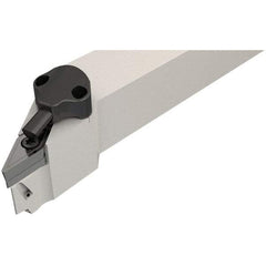 Iscar - SVJC, Left Hand Cut, 25mm Shank Height x 25mm Shank Width, Neutral Rake Indexable Turning Toolholder - 150mm OAL, Series Isoturn - Eagle Tool & Supply