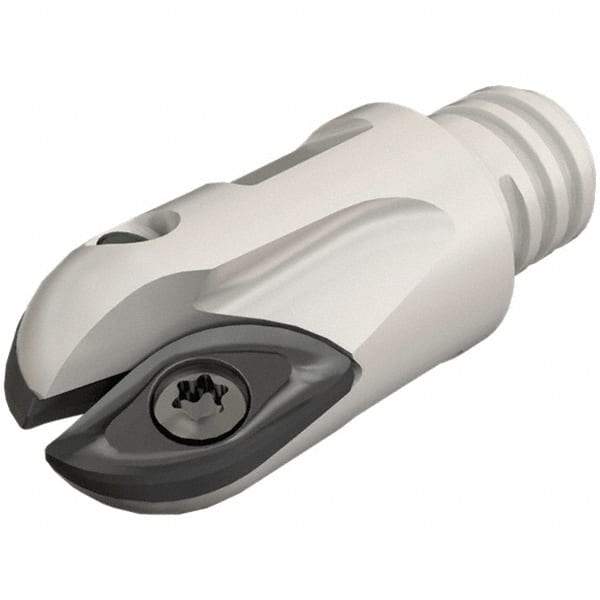Iscar - 16mm Cut Diam, 12.7mm Max Depth of Cut, 36.8mm OAL, Indexable Ball Nose End Mill - 25mm Head Length, T10 Modular Connection, BCM-MM Toolholder, BCR D160 Insert - Eagle Tool & Supply