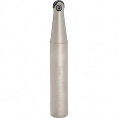 Iscar - 3/4" Cut Diam, 1" Shank Diam, 8" OAL, Indexable Ball Nose End Mill - 3-1/2" Head Length, Straight Shank, HCM D.75 Toolholder, HBF-QF, HBR-QF, HCD-QF, HCR Insert - Eagle Tool & Supply