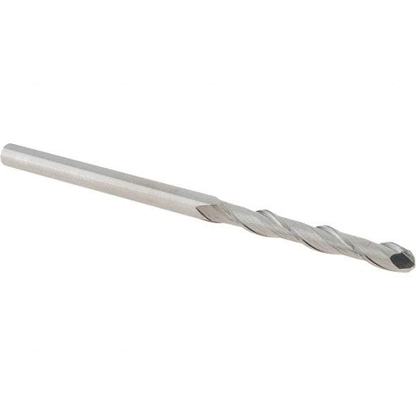 Iscar - 5mm Diam, 40mm LOC, 2 Flute Solid Carbide Ball End Mill - Uncoated, Single End, 100mm OAL, 5mm Shank Diam, Spiral Flute - Eagle Tool & Supply