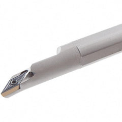 Iscar - 19mm Min Bore Diam, 200mm OAL, 16mm Shank Diam, S-SVJC Indexable Boring Bar - 20mm Max Bore Depth, VC.T 1103.. Insert, Screw Holding Method - Eagle Tool & Supply