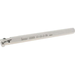 Iscar - 15mm Min Bore Diam, 150mm OAL, 12mm Shank Diam, GEHI Indexable Boring Bar - 6mm Max Bore Depth, GEPI Insert, Clamp Holding Method - Eagle Tool & Supply
